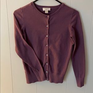 Purple loft cardigan